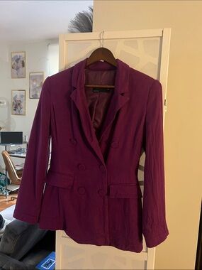 ASOS Grape Double Breasted Blazer
